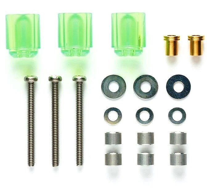 Tamiya 95440 Mini 4WD Hi-Mount Tube Stabiliser Set (Clear Green)