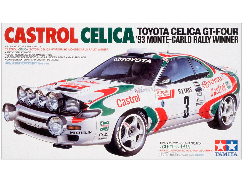Tamiya 24125 1:24 Toyota Celica GT-Four - Castrol '93 Monte-Carlo Rally Winner