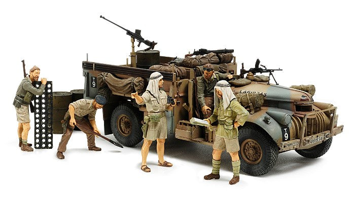Tamiya 32407 1:35 British LRDG Command Car North Africa - with 7 Figures