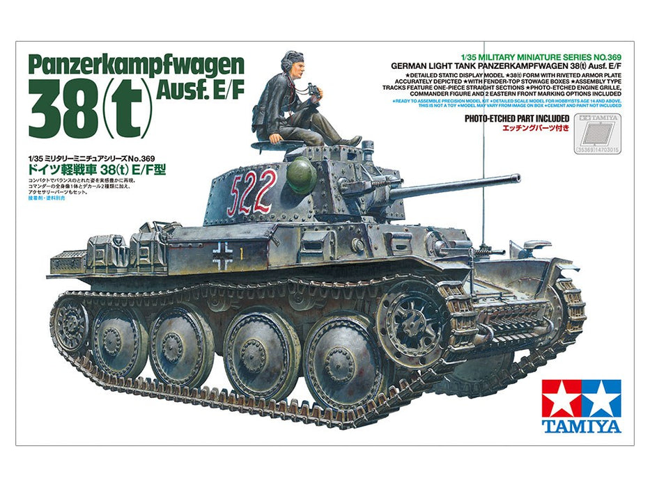 Tamiya 35369 1:35 German Light Tank Panzerkampfwagen 38(t) Ausf.E/F