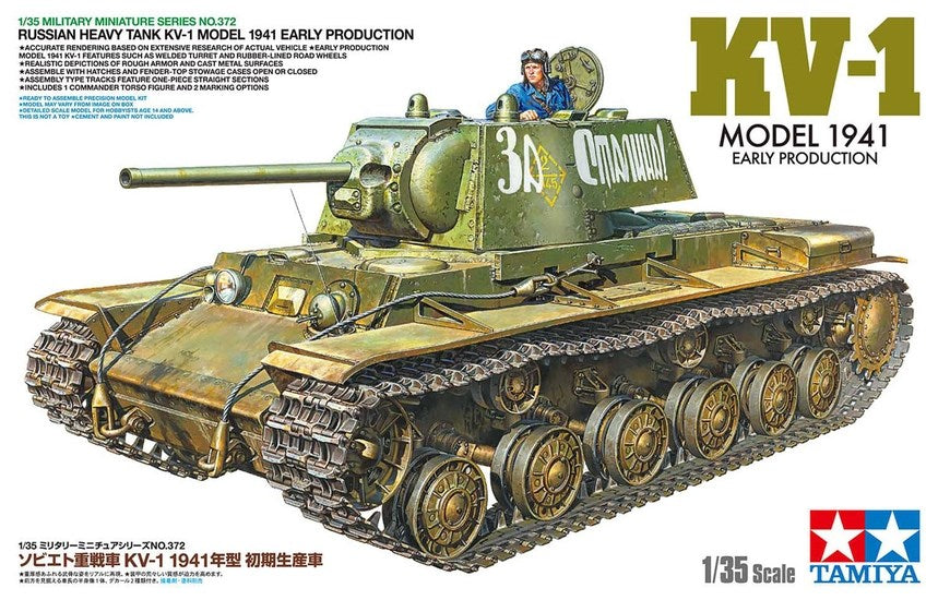Tamiya 35372 1:35 Russian Heavy Tank KV-1 - 1941 Early Production