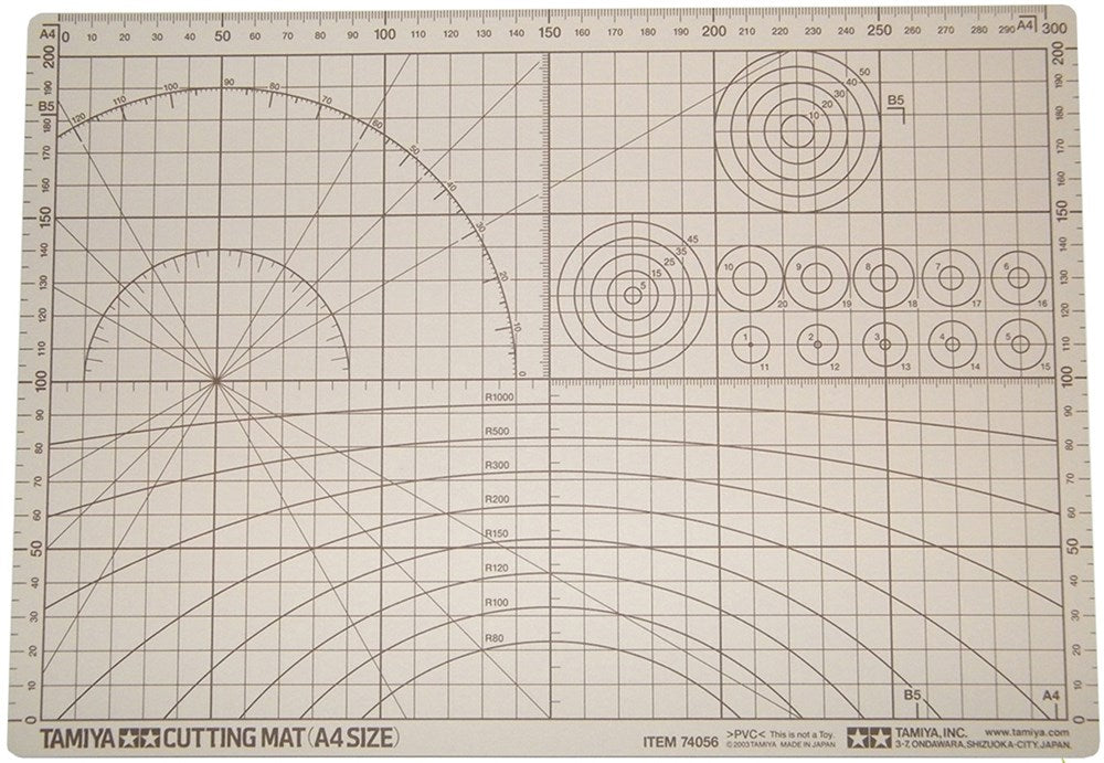 Tamiya 74056 Cutting Mat - Beige (A4)