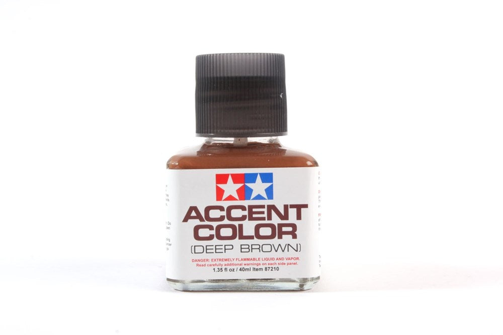 Tamiya 87210 Deep Brown Accent Colour 40ml Bottle