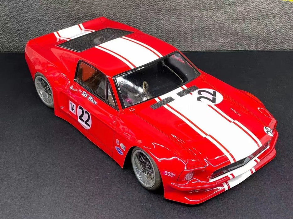 Team C 1/10 1968 Ford Mustang Fastback Body - 200mm Wide, 258mm WB