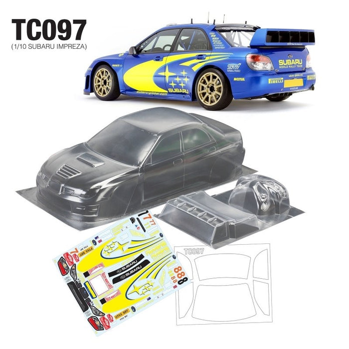 Team C 1/10 Subaru Impreza WRC with Subaru Global Decal Sheet - 190mm Wide