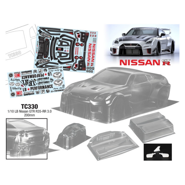 Team C 1/10 LB Nissan GTR R35-RR 3.0 - 200mm Wide
