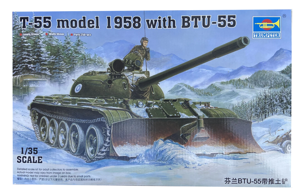 Trumpeter 00313 1:35 Finnish BTU-55 with dozer blade