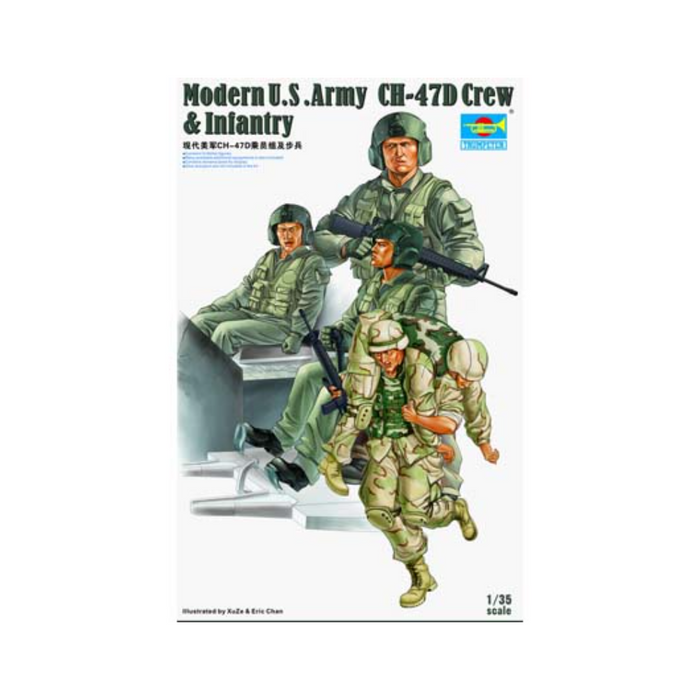 Trumpeter 00415 1:35 Figures-CH-47D Crew & lnfantry