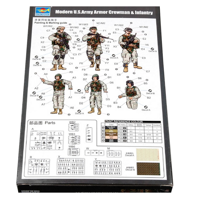 Trumpeter 00424 1:35 Modern U.S. Army - Armor Crewman & Infantry