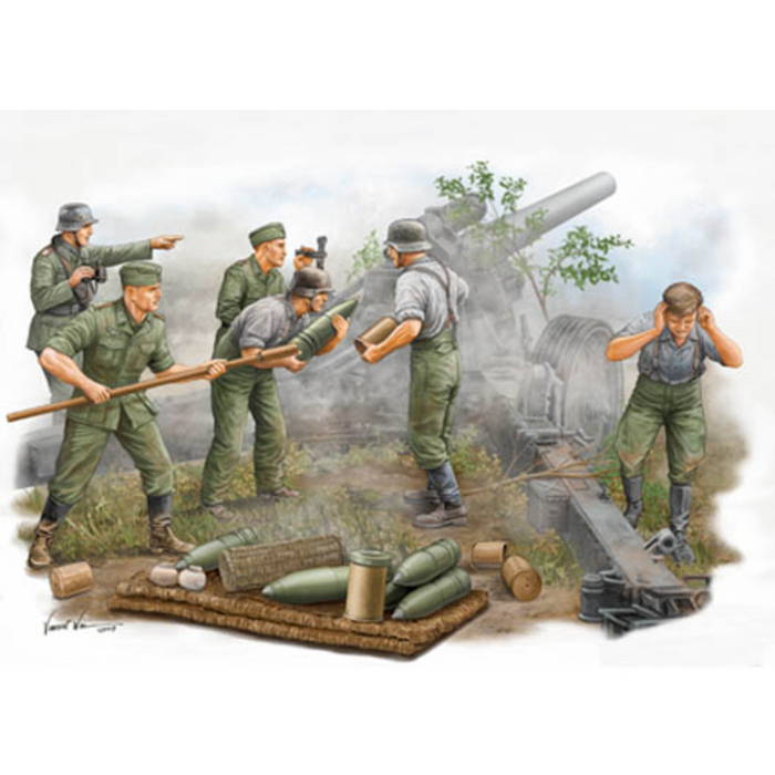 Trumpeter 00425 1:35 German s.FH 18 Field Howitzer Gun Crew
