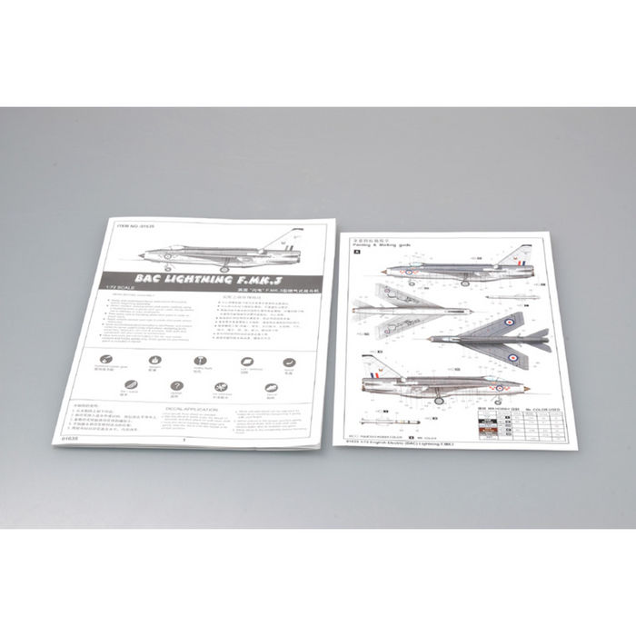 Trumpeter 01635 1:72 English Electric (BAC) Lightning F.MK3