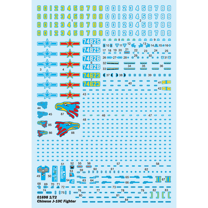 Trumpeter 01698 1:72 Chinese J-10C Fighter