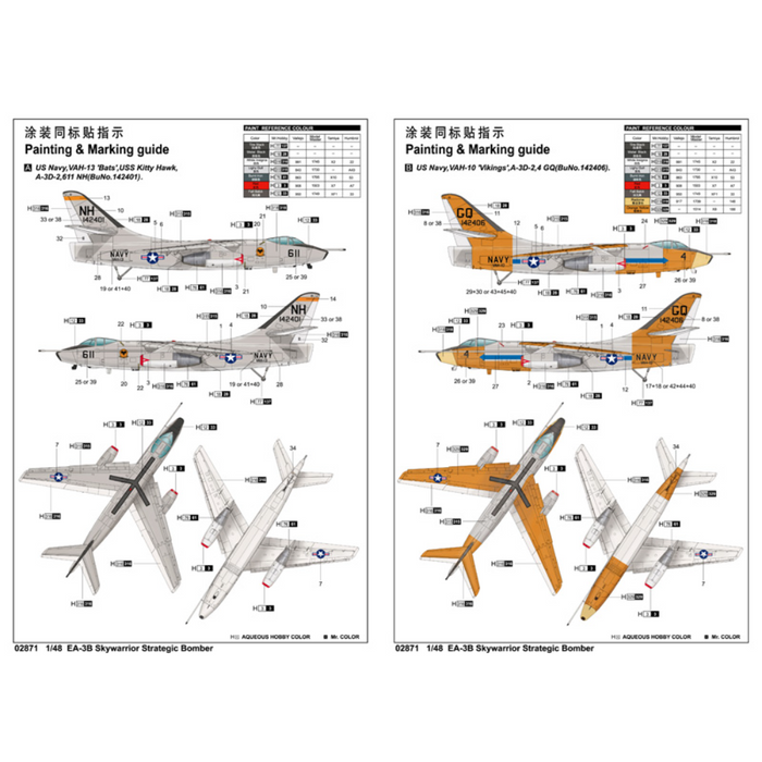 Trumpeter 02871 1:48 EA-3B Skywarrior Strategic Bomber