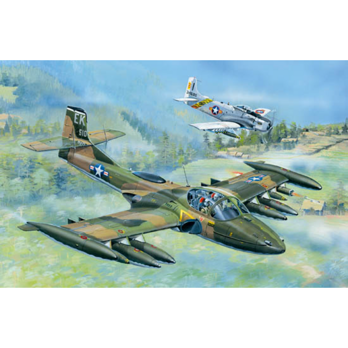 Trumpeter 02888 1:48 A-37A Dragonfly Light Ground-Attack Aircraft