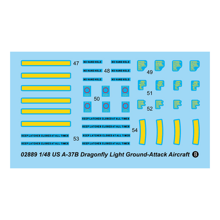 Trumpeter 02889 1:48 US A-37B Dragonfly Light Ground-Attack Aircraft