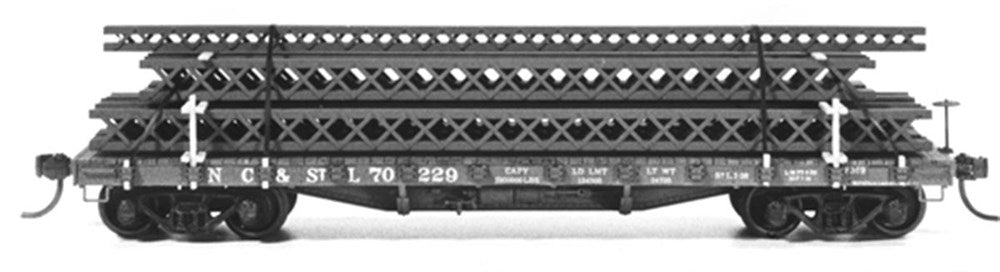 Tichy Train Group 4021 HO 40' 50-Ton AC&F Flatcar Kit - Undecorated