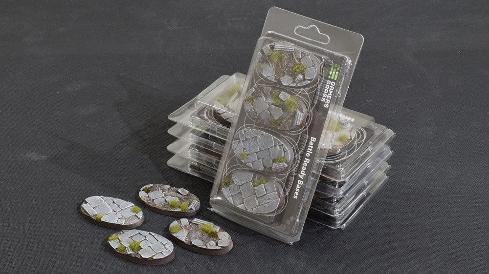 Gamers Grass Temple Bases - Oval 60mm (x4)