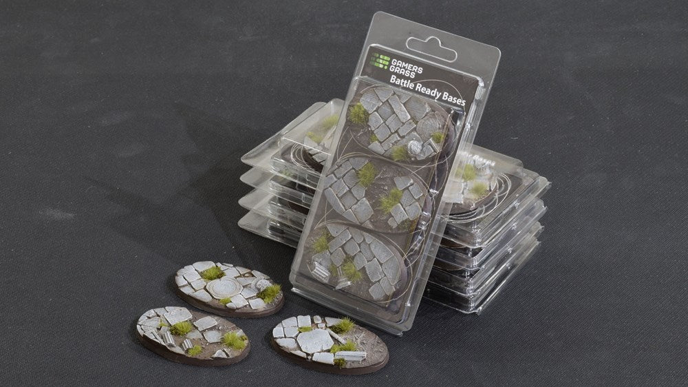 Gamers Grass Temple Bases - Oval 75mm (x3)