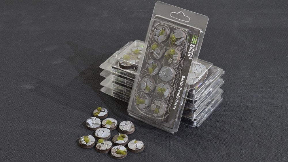 Gamers Grass Temple Bases - Round 25mm (x10)