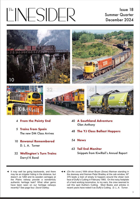 The Linesider Magazine Issue 18 - Summer Quarter - December 2024