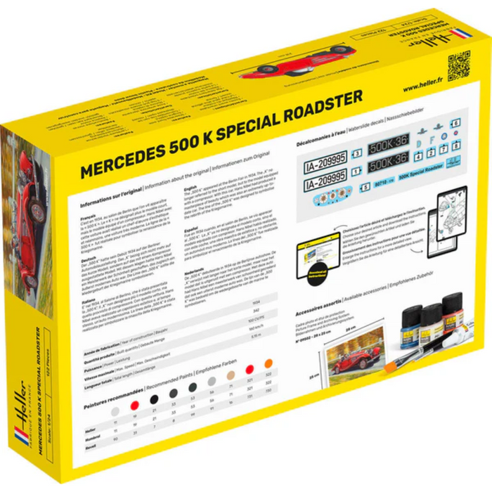 Heller 56710 1:24 STARTER KIT 500 K Special Roadster (Dented Box)