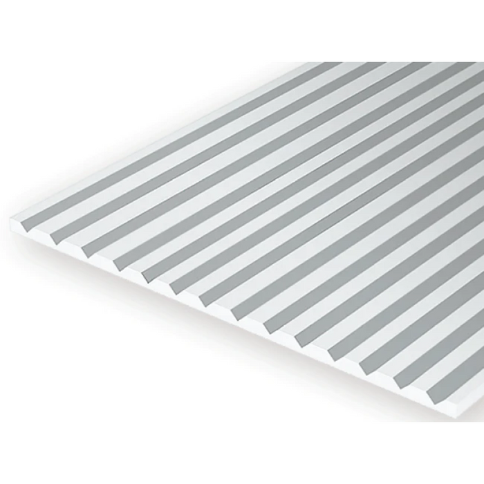 Evergreen 2050 V-Groove Siding White (0.02in) 0.5 x 150 x 300 mm