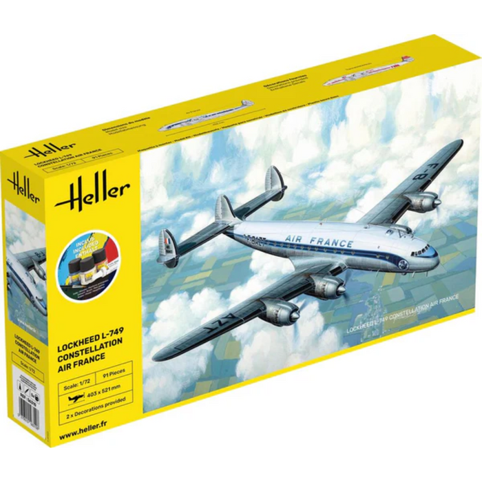 Heller 56310 1:72 STARTER KIT L-749 Constellation A.F.