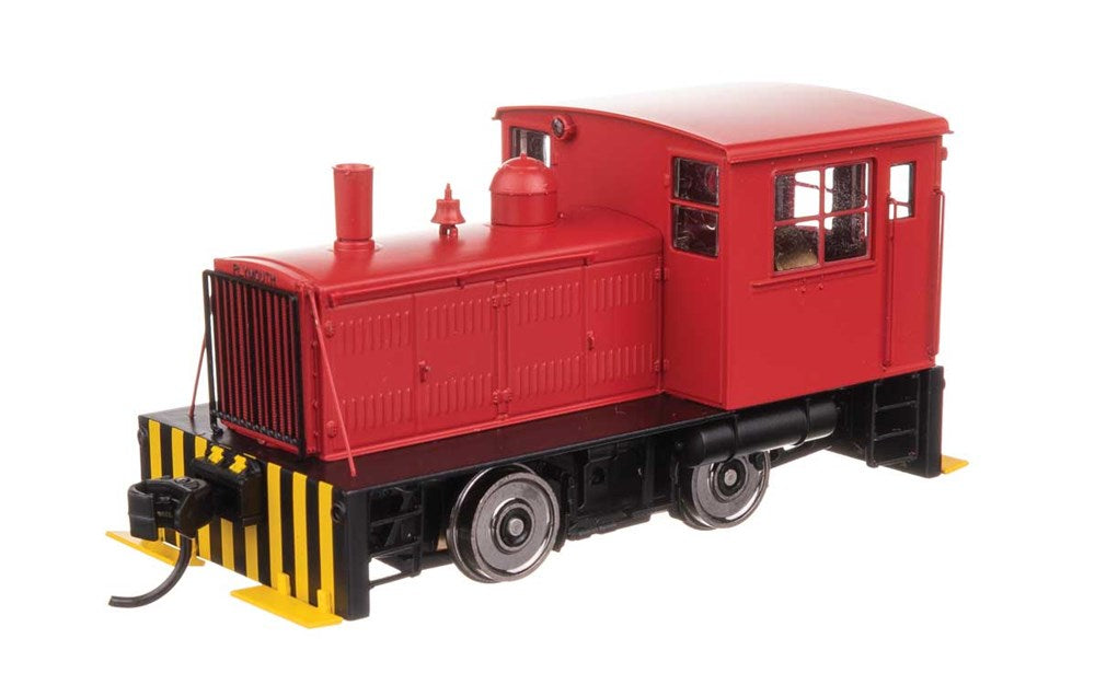 Walthers Mainline 910-10017 HO Plymouth ML-8 Industrial Switcher - Standard DC -- Red with Pilot Stripes