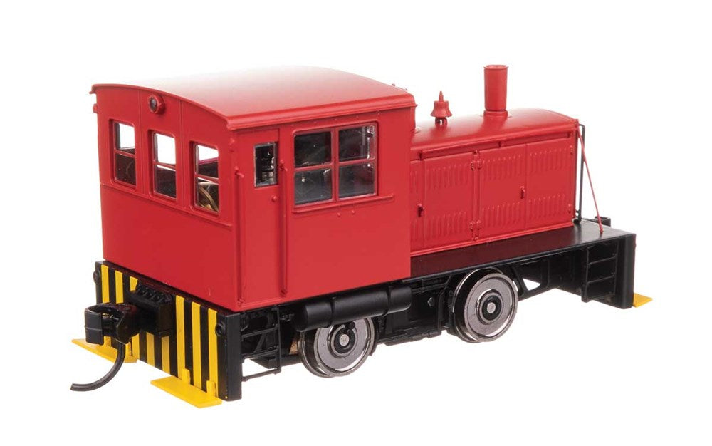 Walthers Mainline 910-10017 HO Plymouth ML-8 Industrial Switcher - Standard DC -- Red with Pilot Stripes