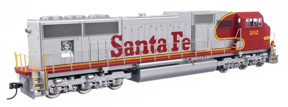 Walthers Mainline 910-21001 HO EMD SD75M - ESU(R) Sound & DCC -- Santa Fe #202 (red, silver, Superfleet)