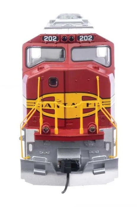 Walthers Mainline 910-21001 HO EMD SD75M - ESU(R) Sound & DCC -- Santa Fe #202 (red, silver, Superfleet)