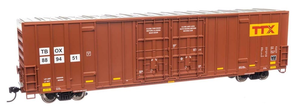 Walthers Mainline 910-3038 HO 60' High Cube Plate F Boxcar - Ready to Run - TTX TBOX #889451