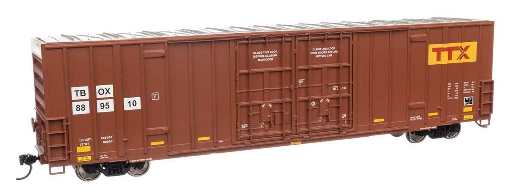 Walthers Mainline 910-3040 HO 60' High Cube Plate F Boxcar - Ready to Run - TTX TBOX #889510