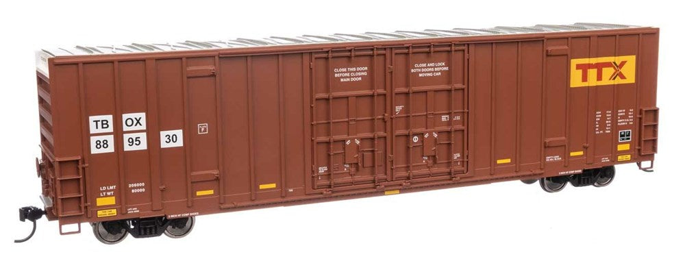 Walthers Mainline 910-3041 HO 60' High Cube Plate F Boxcar - Ready to Run - TTX TBOX #889530