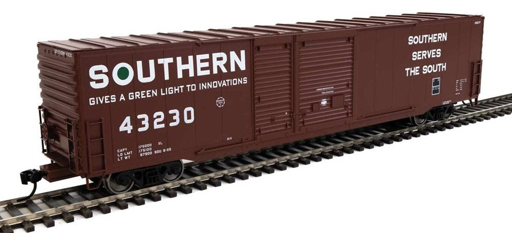 Walthers Mainline 910-3238 HO 60' Pullman-Standard Auto Parts Boxcar (10' and 6' doors) - Ready to Run - Southern #43230