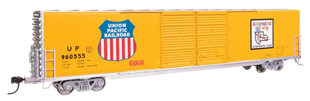 Walthers Mainline 910-3415 HO 60' Pullman-Standard Double Door Auto Parts Boxcar - Ready to Run -- Union Pacific(R) #960555