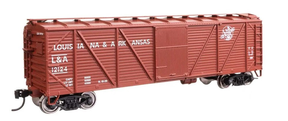 Walthers Mainline 910-40367 HO 40' ARA Single Sheathed Boxcar with Dreadnaught Ends - Ready to Run -- Louisiana & Arkansas #12124