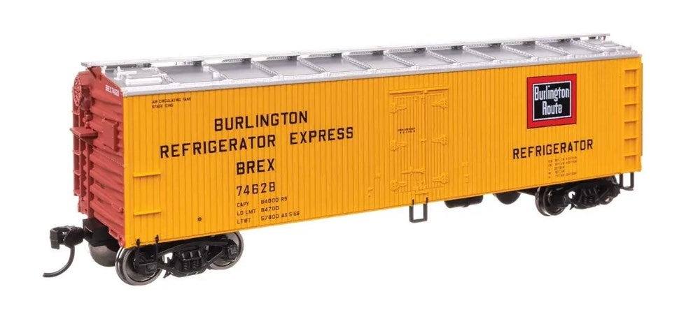 Walthers Mainline 910-41308 HO 40' Wood Reefer with Steel ends - Ready to Run -- Chicago Burlington & Quincy #74628
