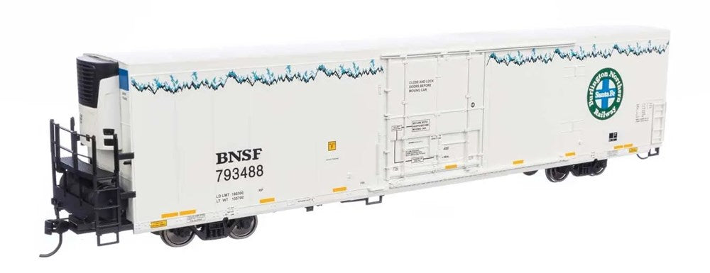 Walthers Mainline 910-4144 HO 72' Modern Refrigerator Boxcar - BNSF Railway #793488