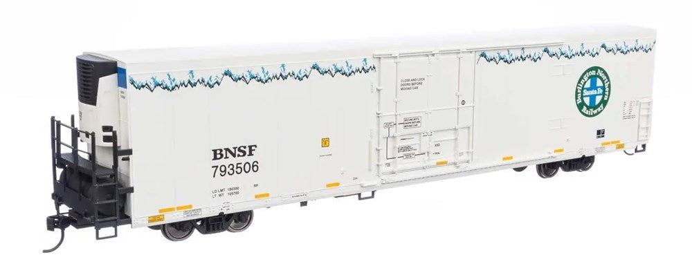 Walthers Mainline 910-4145 HO 72' Modern Refrigerator Boxcar - BNSF Railway #793506