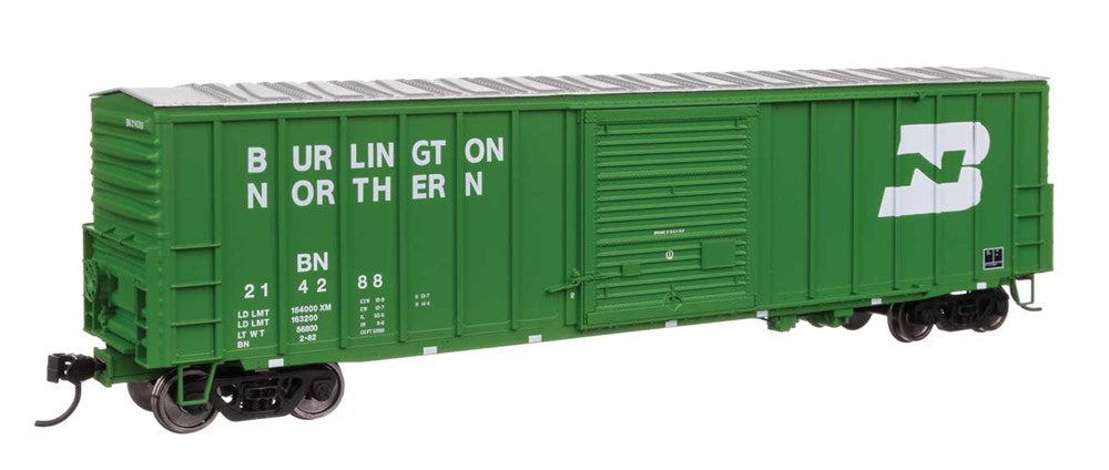 Walthers Mainline 910-46026 HO 50' ACF Exterior Post Dreadnaught End Plate B Boxcar - Ready to Run -- Burlington Northern #214288