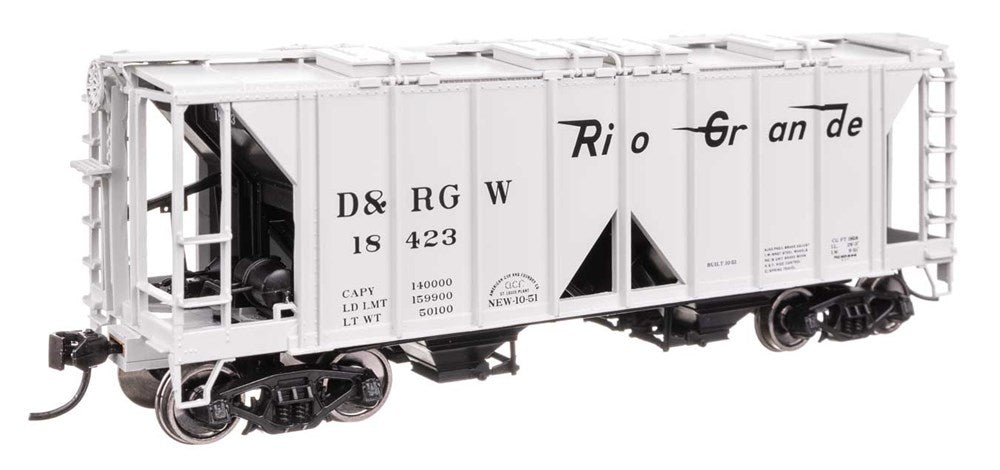 Walthers Mainline 910-49713 HO ACF 1958 Cu Ft Covered Hopper - Ready to Run -- Denver & Rio Grande Western(TM) #18423