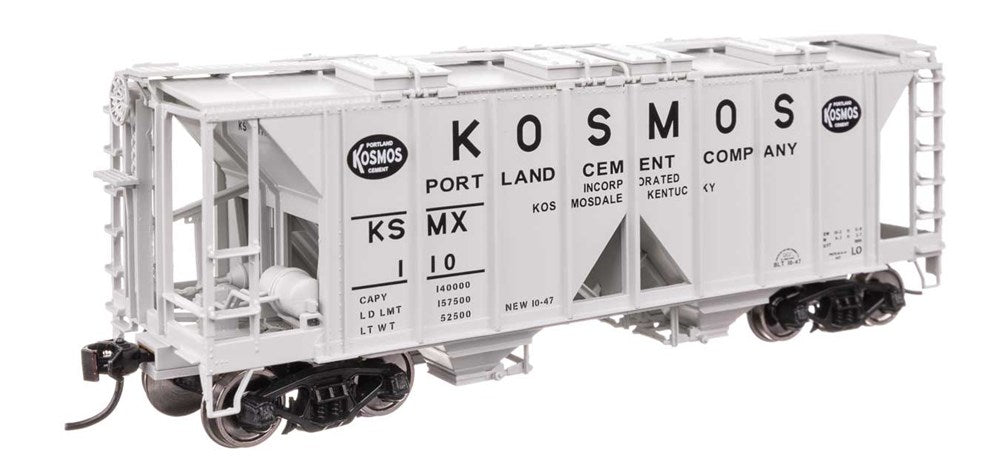 Walthers Mainline 910-49722 HO ACF 1958 Cu Ft Covered Hopper - Ready to Run -- Kosmos Cement KSMX #110