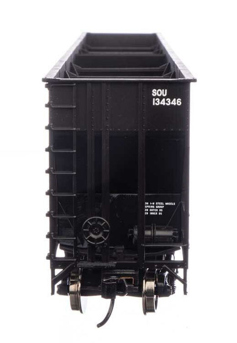 Walthers Mainline 910-56332 HO Greenville 7,000 Cubic Foot Wood Chip Hopper - Ready to Run - Southern #134346 (black)