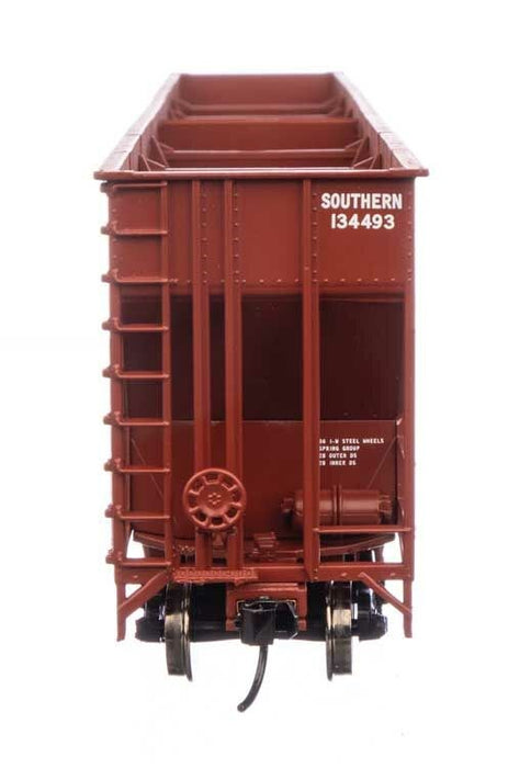 Walthers Mainline 910-56337 HO Greenville 7,000 Cubic Foot Wood Chip Hopper - Ready to Run - Southern #134493 (brown)