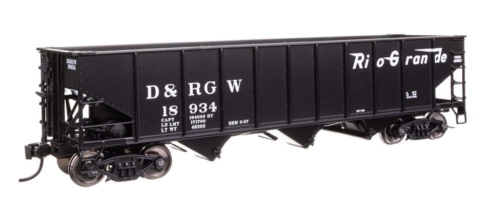 Walthers Mainline 910-56746 HO 70-Ton AAR 3-Bay Open Hopper - Ready to Run -- Denver & Rio Grande Western #18934