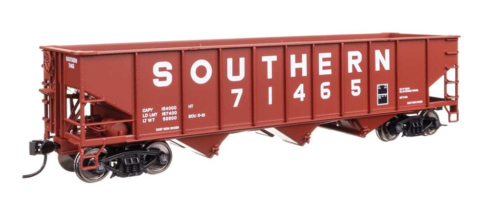 Walthers Mainline 910-56753 HO 70-Ton AAR 3-Bay Open Hopper - Ready to Run -- Southern #71465