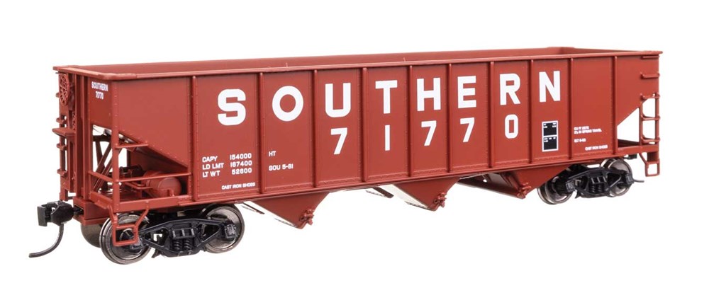 Walthers Mainline 910-56755 HO 70-Ton AAR 3-Bay Open Hopper - Ready to Run -- Southern #71770
