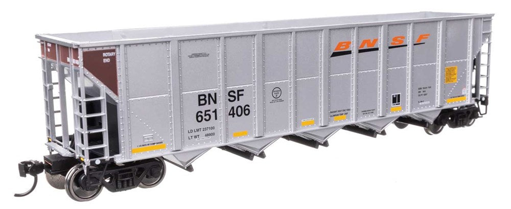 Walthers Mainline 910-56869 HO 50' RD-4 Hopper 3-Pack - Ready to Run -- BNSF #651406, 651477, 651582