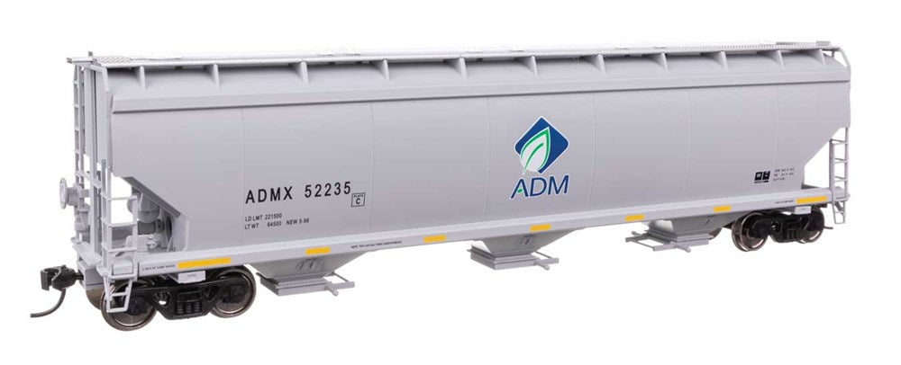 Walthers Mainline 910-7737 HO 60' NSC 5150 3-Bay Covered Hopper - Ready to Run -- Archer-Daniels-Midland #52235